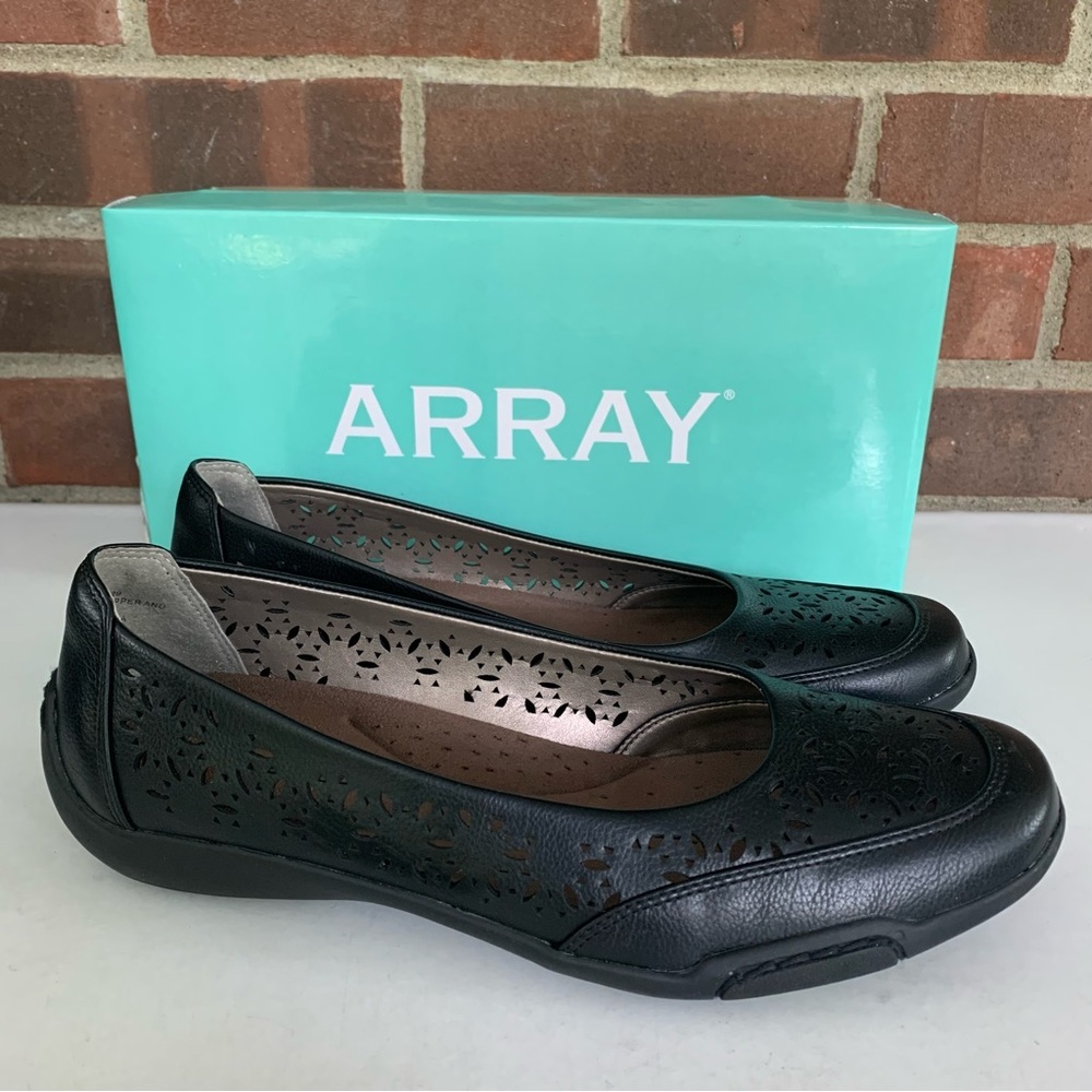 Array Womens Jordan Black Slip On Ballet Flats Loafers Shoes US 8.5 M